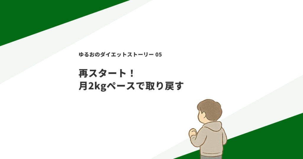 再スタート！月2kgペースで取り戻す